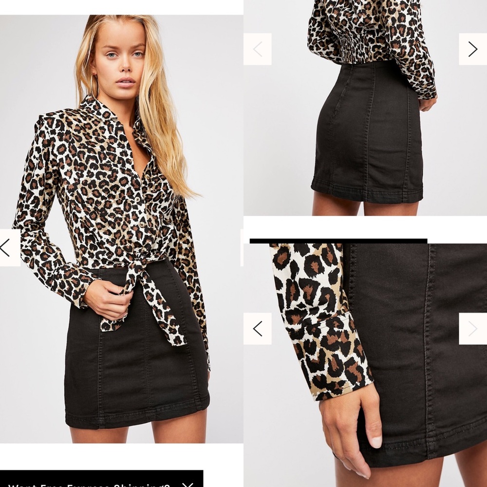 Free People Modern Femme Denim Mini